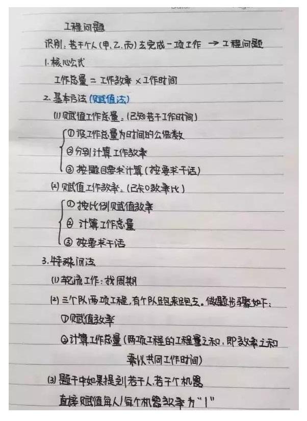 行測公式記不??？學(xué)霸幾張筆記就搞定了！